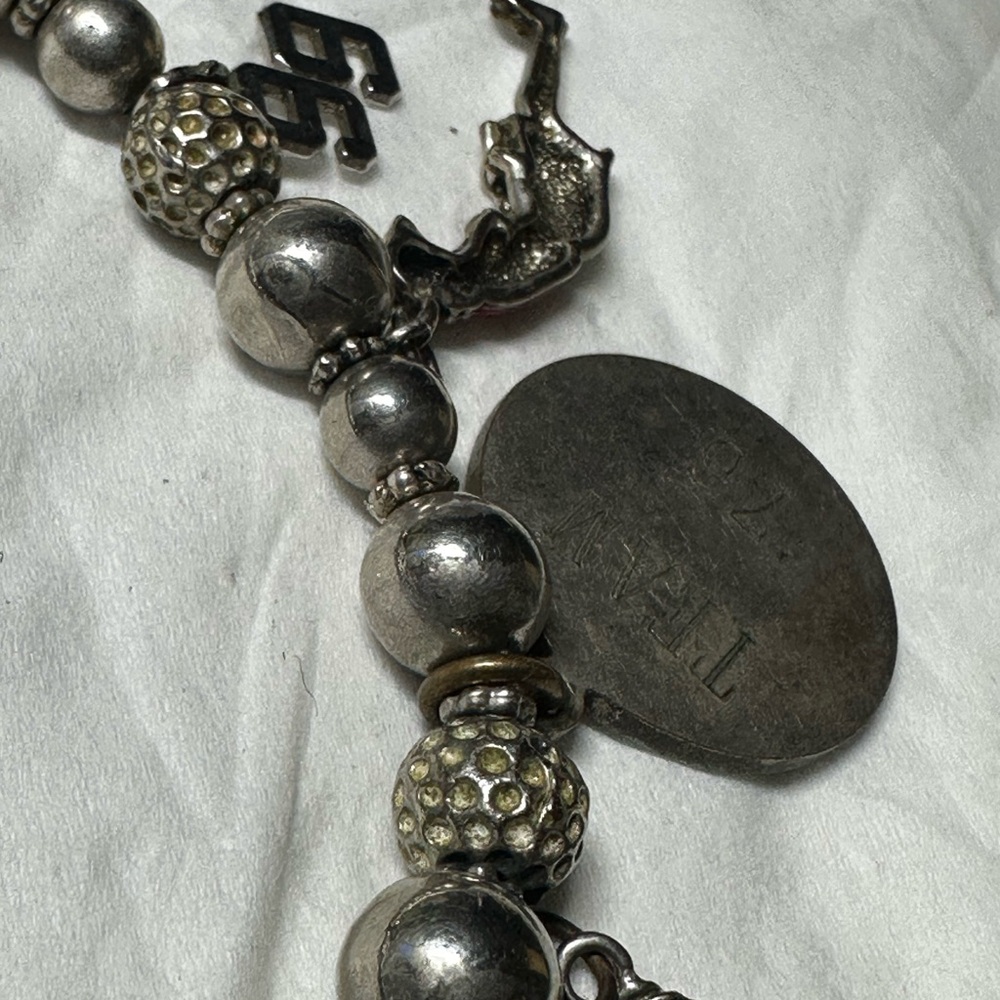Vintage Charming Sterling Silver golf themed Charm Bracelet - Picture 11 of 16